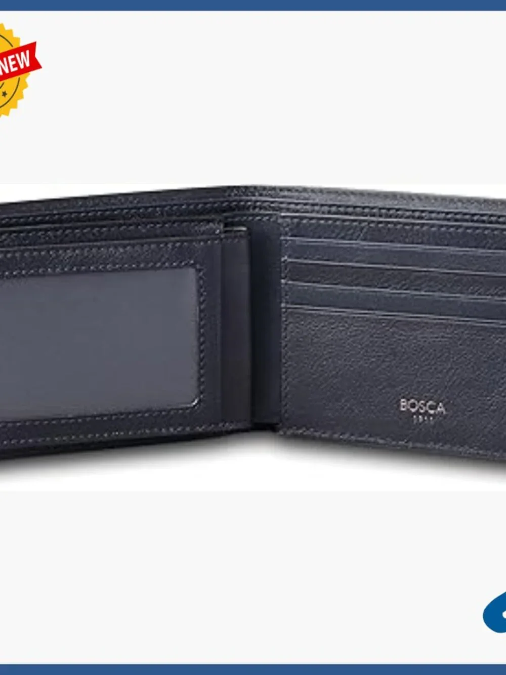 Slim Bifold Wallet with RFID Protection and Removable ID Case